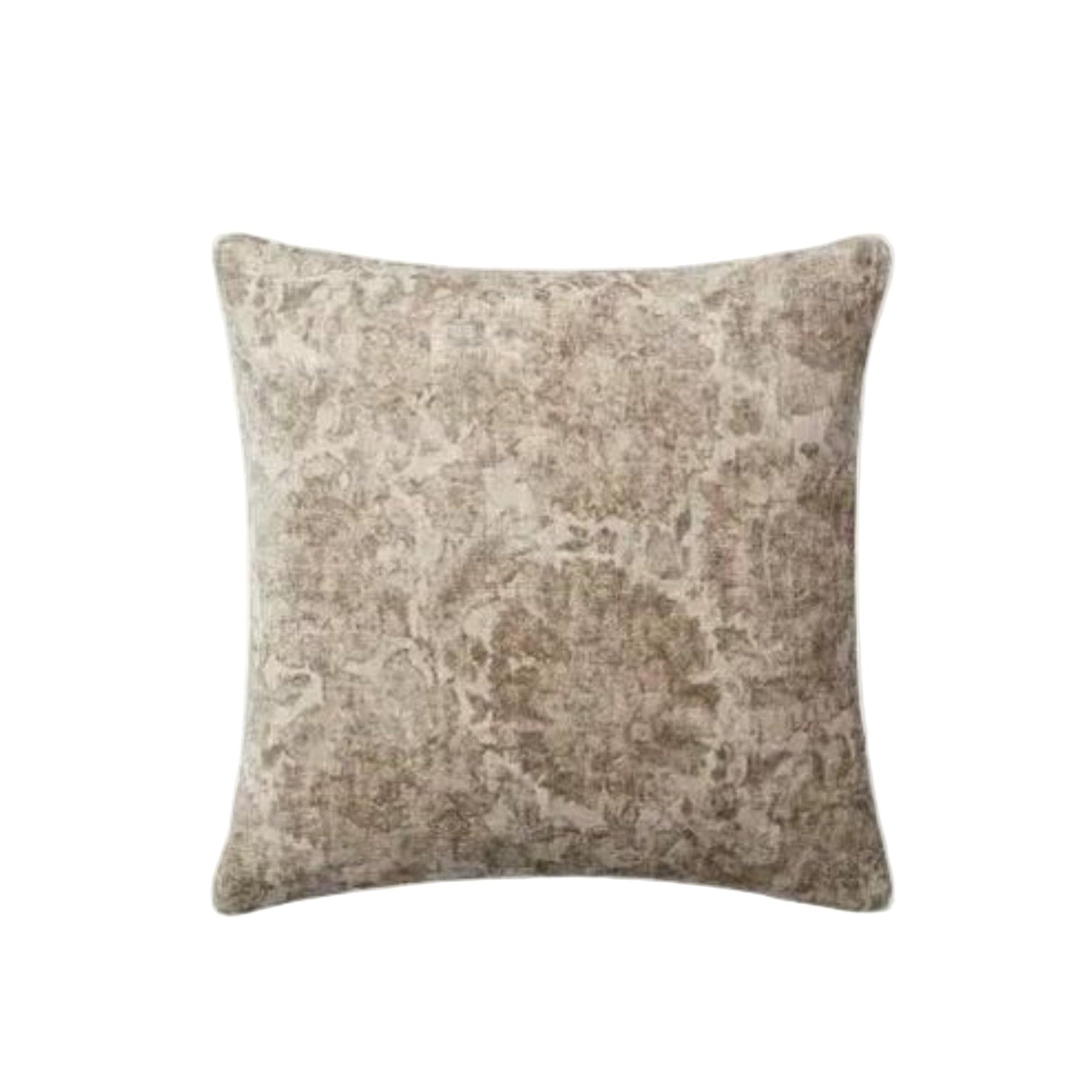 22" Natural Floral Down Pillow