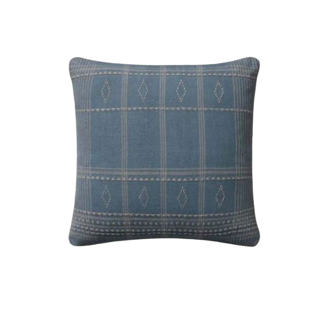 18" Blue / Slate Down Pillow
