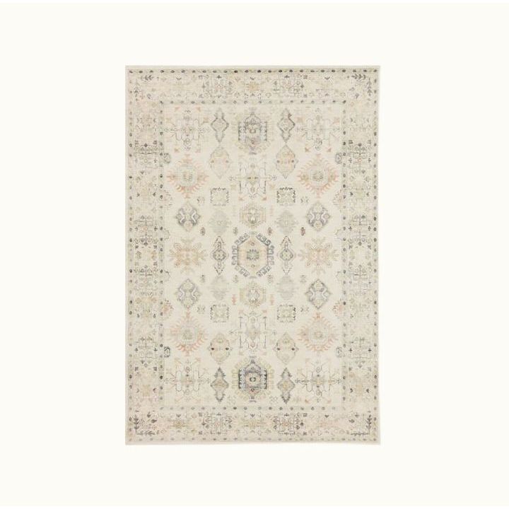 5' X 7' 6" Beige / Multi Area Rug