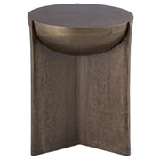 Antique Bronze Finish Side Table
