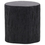 Black Wooden Trunk Side Table