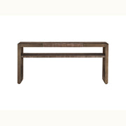 72" Walnut & Brass Console