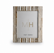 8x10 White/Light Grey Picture Frame