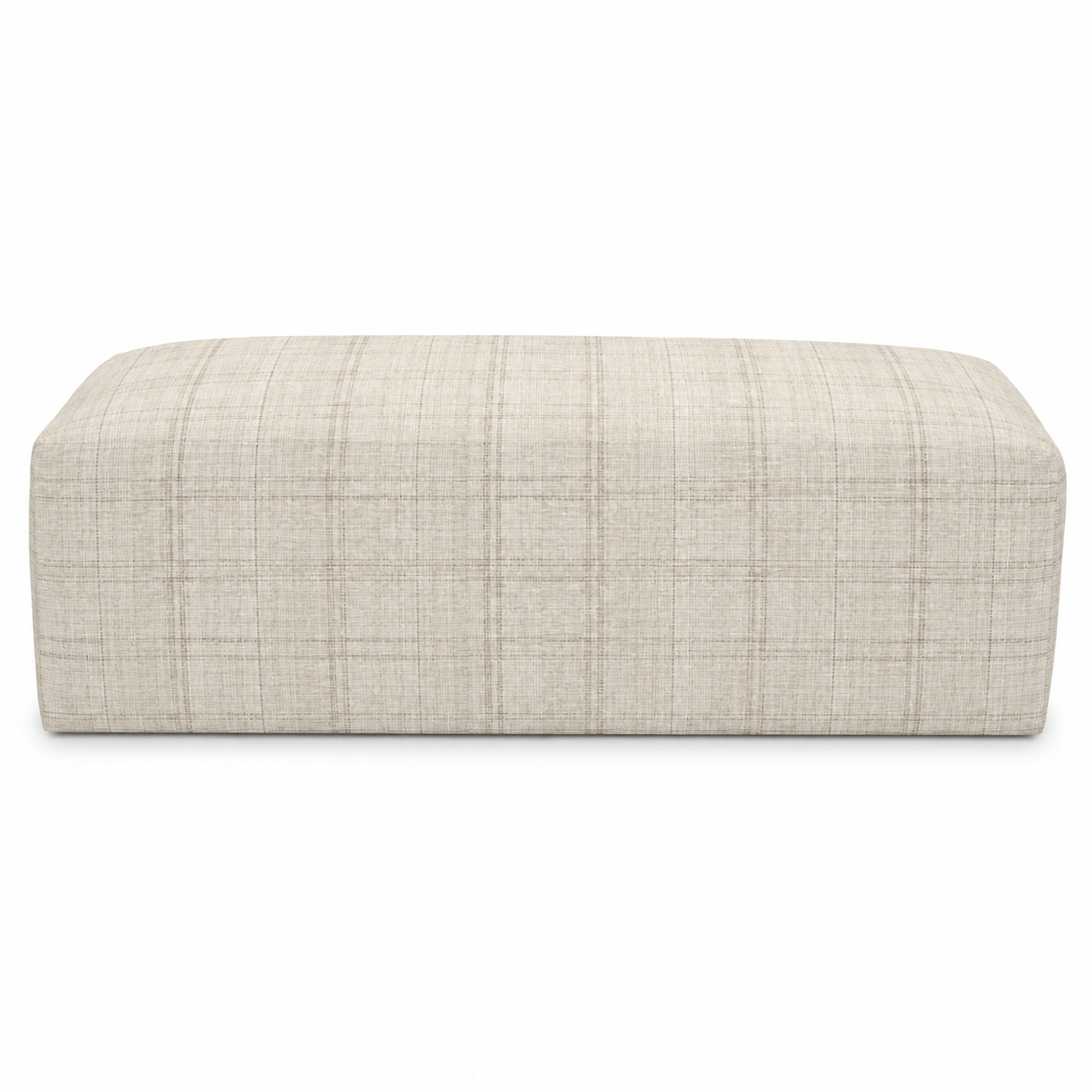 54" Custom Upholstered Ottoman