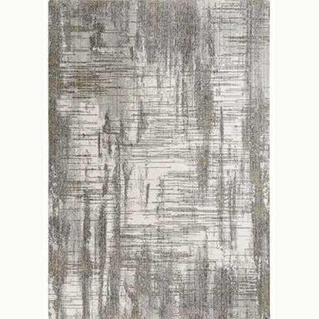 9' x 12' Gray and Ivory Rug
