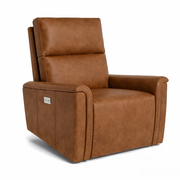 Custom Leather Swivel Glider Recliner