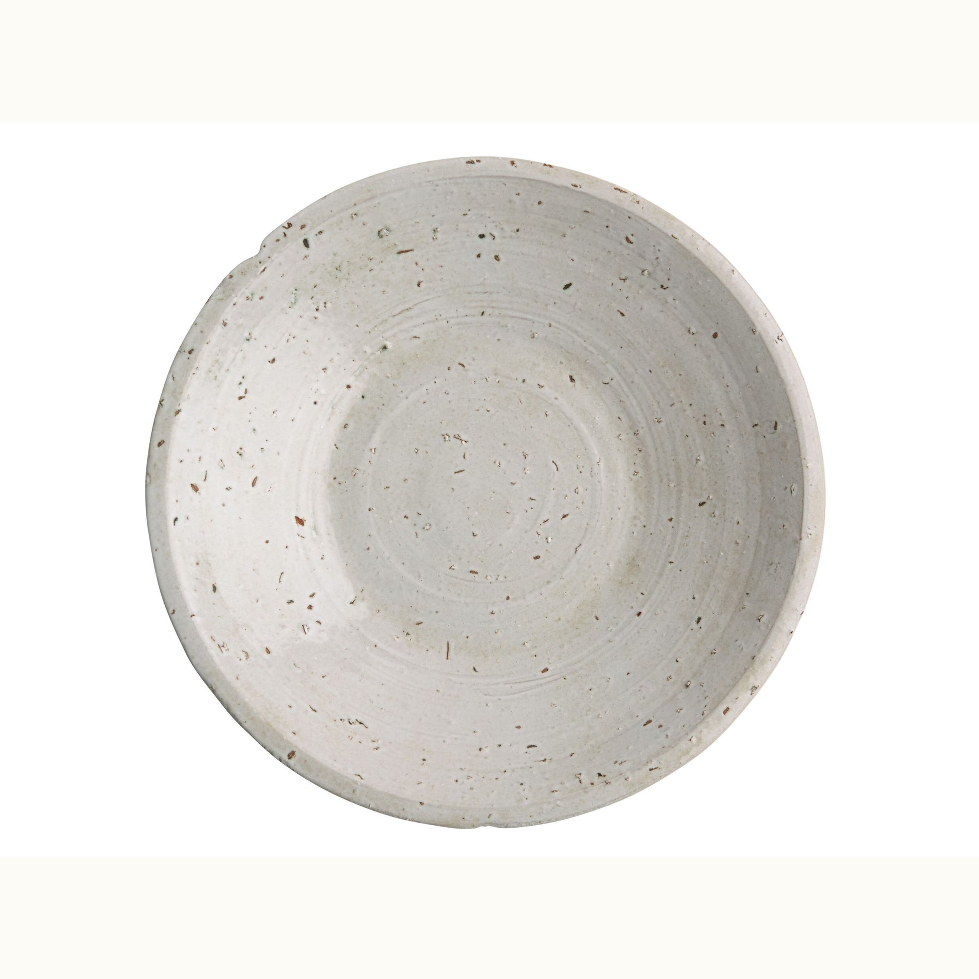 Off White Speckled Ceramic Bowl