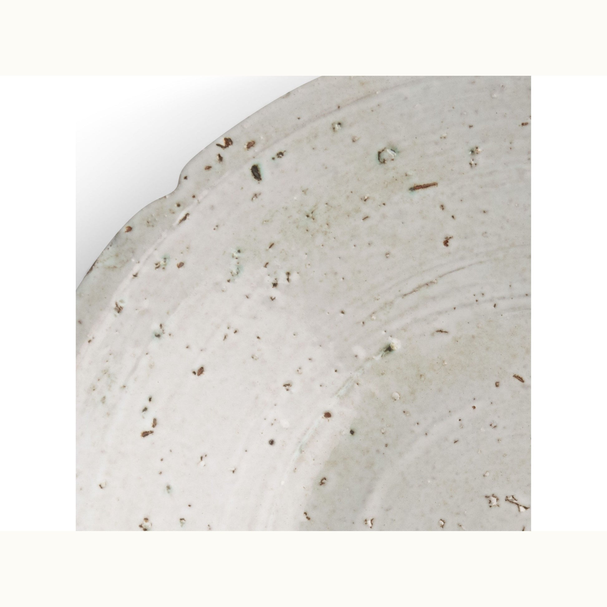 Off White Speckled Ceramic Bowl
