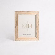 8x10 White/Brown Tiled Picture Frame