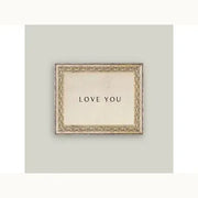 Love You Framed Antique Art