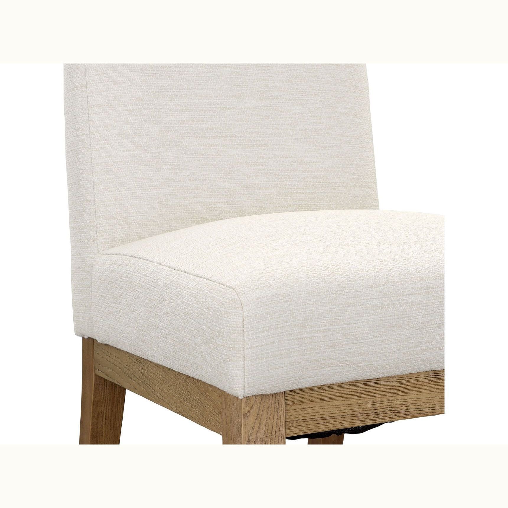 Cream Upholstered Dining Chair