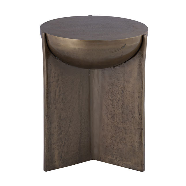 Antique Bronze Finish Side Table