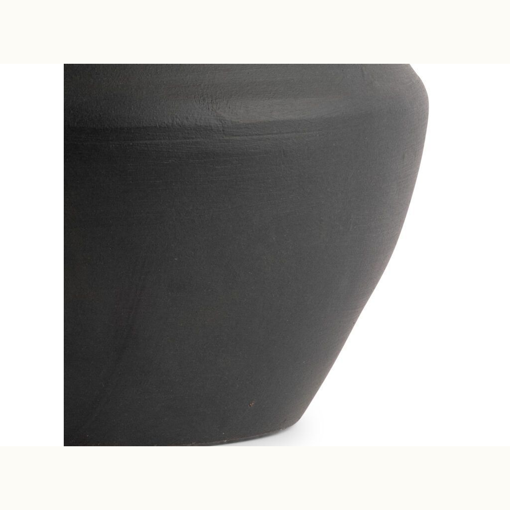 Black Ceramic Jar Lamp