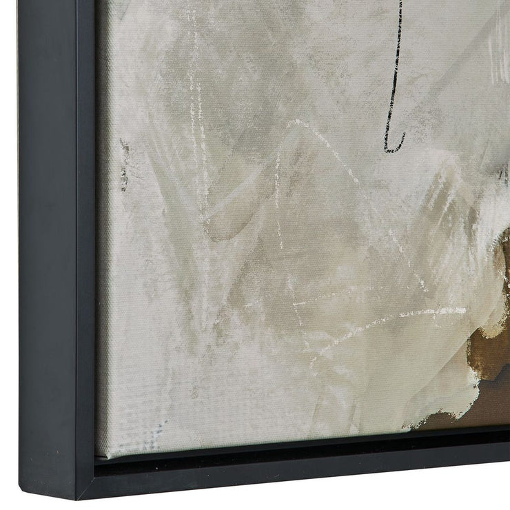 50" Abstract Art With Black Frame