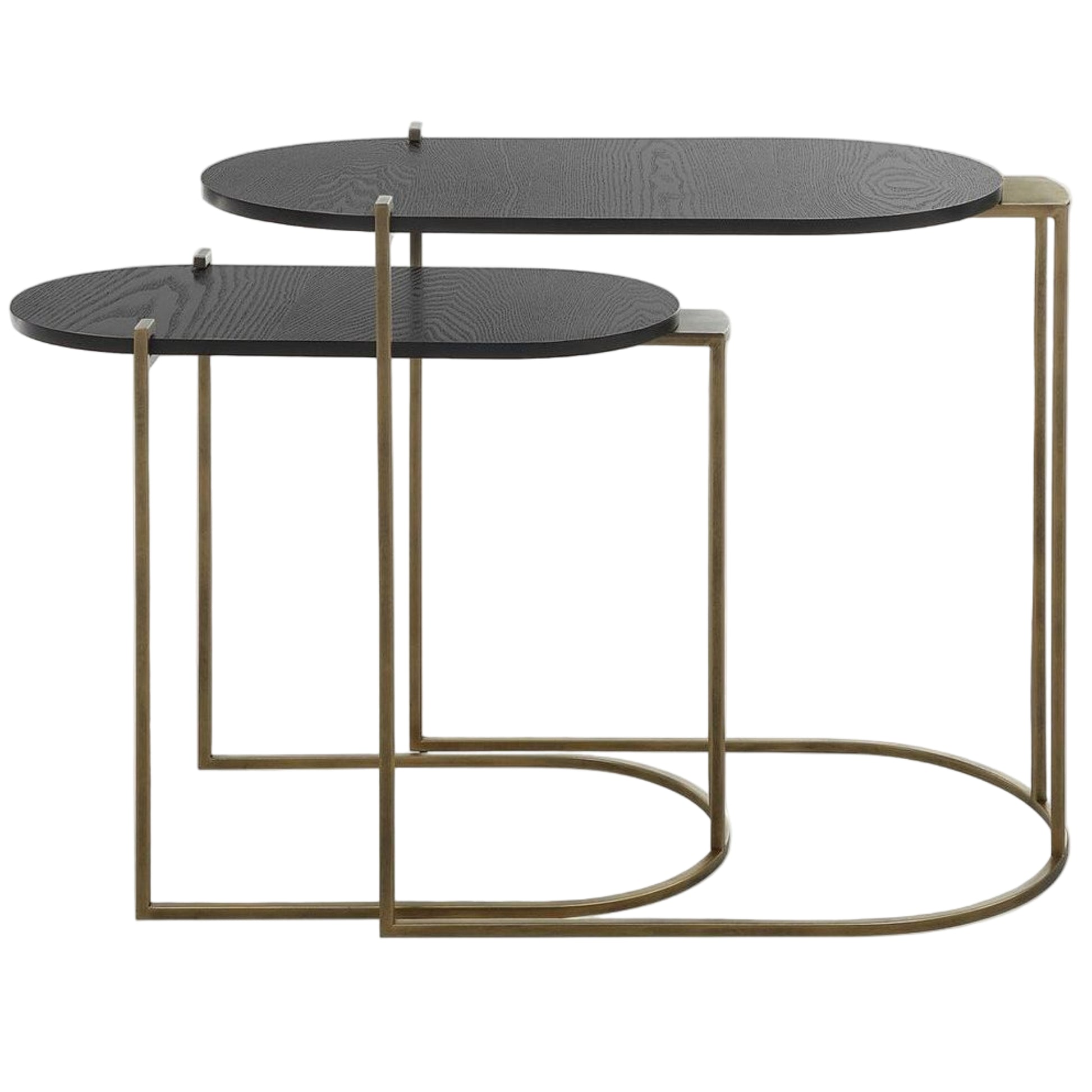 Antique Brass Nesting Tables