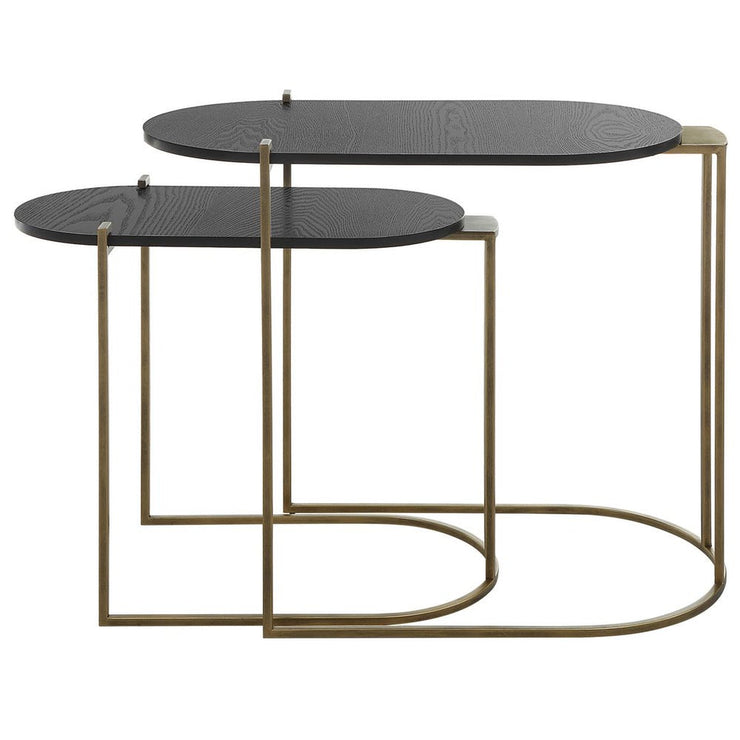Antique Brass Nesting Tables