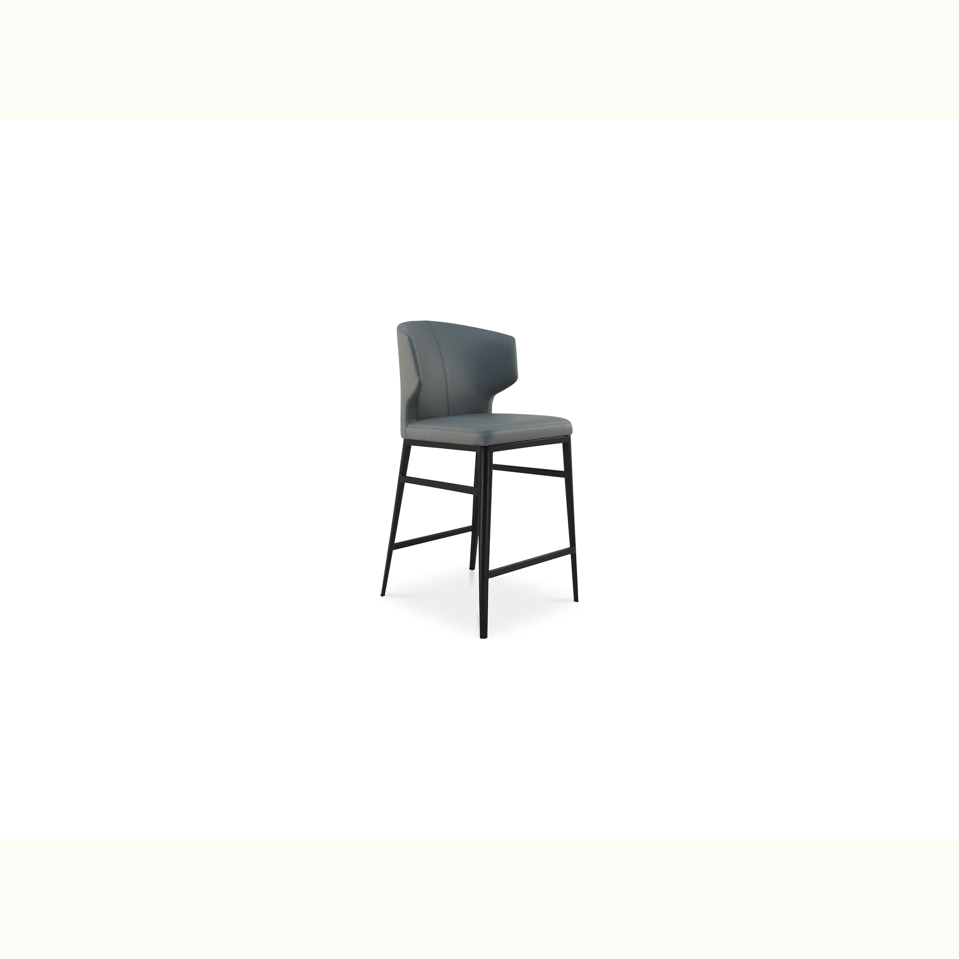 Faux Leather Counter Stool