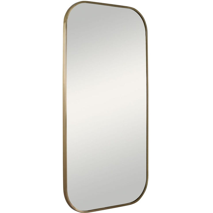 21" x 41" Brass Mirror