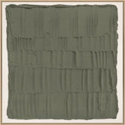 30" Ridge III Green Textured Art