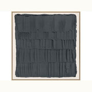 30" Ridge II Navy Textured Artwork