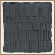 30" Ridge II Navy Textured Artwork