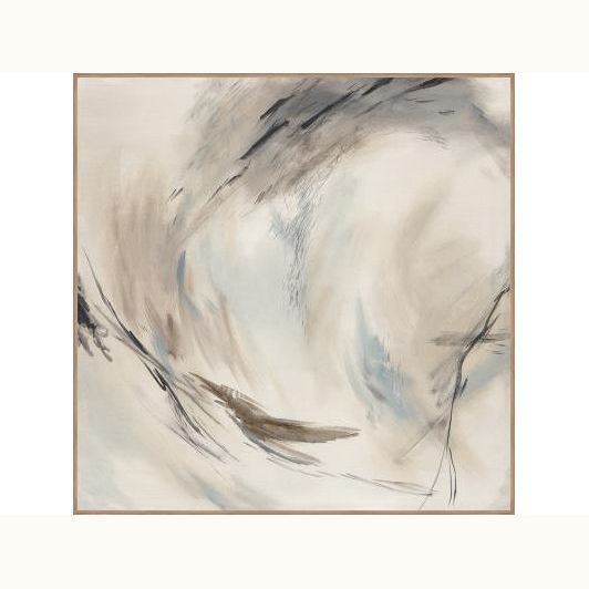 30" x 30" Whirls of Neutrals I