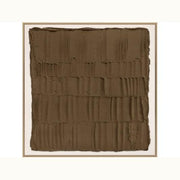 30" Ridge I Brown Textured Artwork