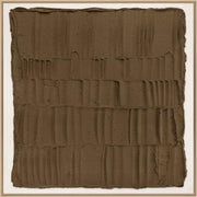 30" Ridge I Brown Textured Artwork