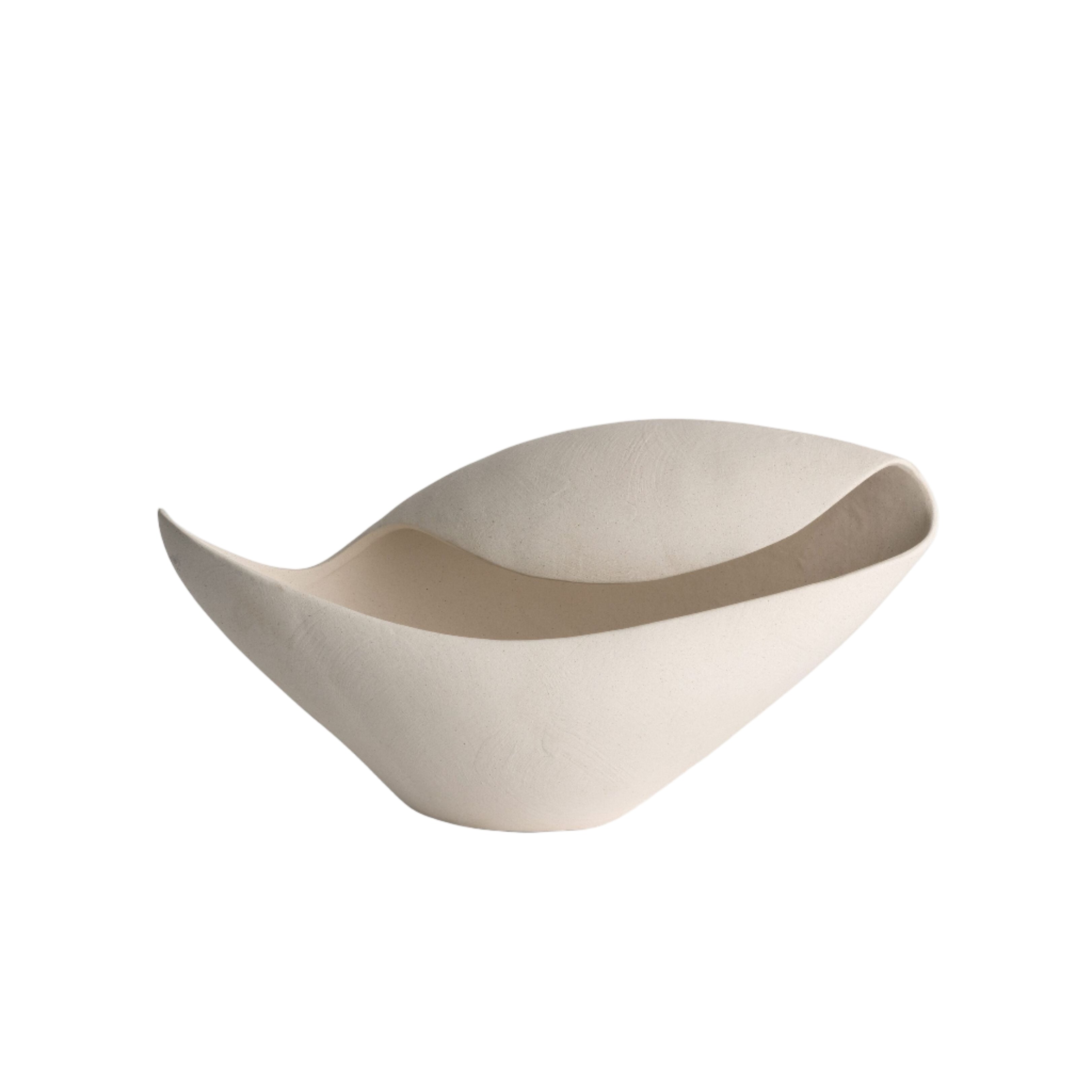 Off-white Abstract Bowl