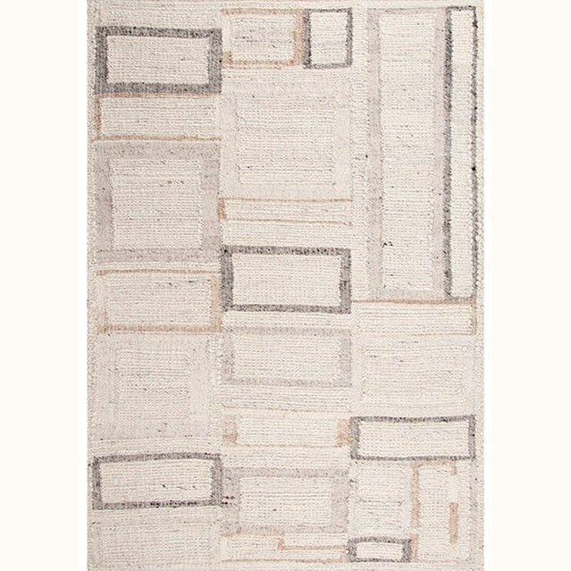 8' x 10' Ivory and Multi Wool  Rug
