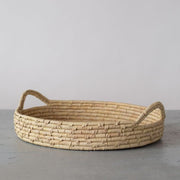 Palm Leaf Large Woven Tray