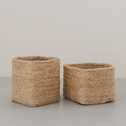 Small Square Jute Baskets
