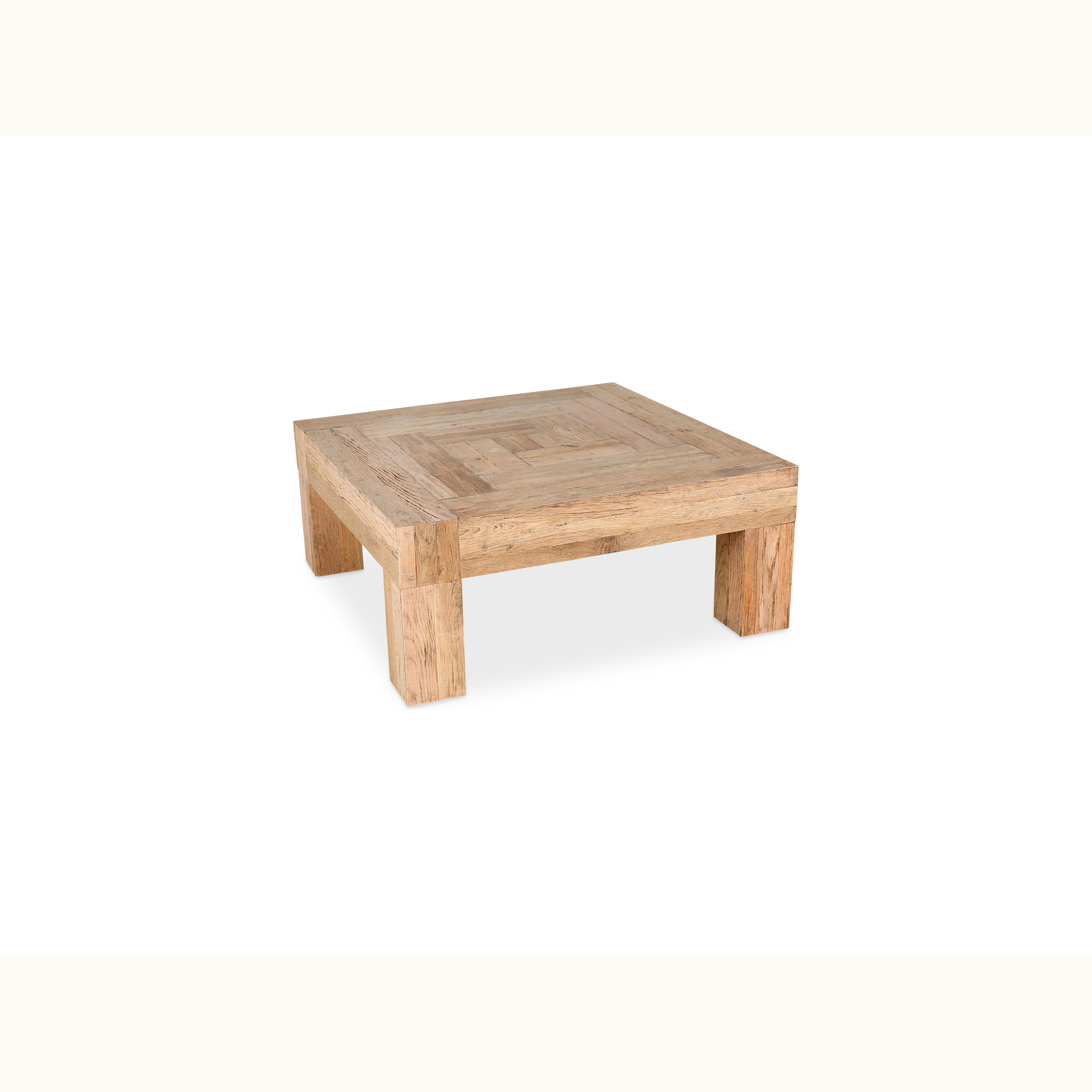 39.5" Solid Oak Coffee Table