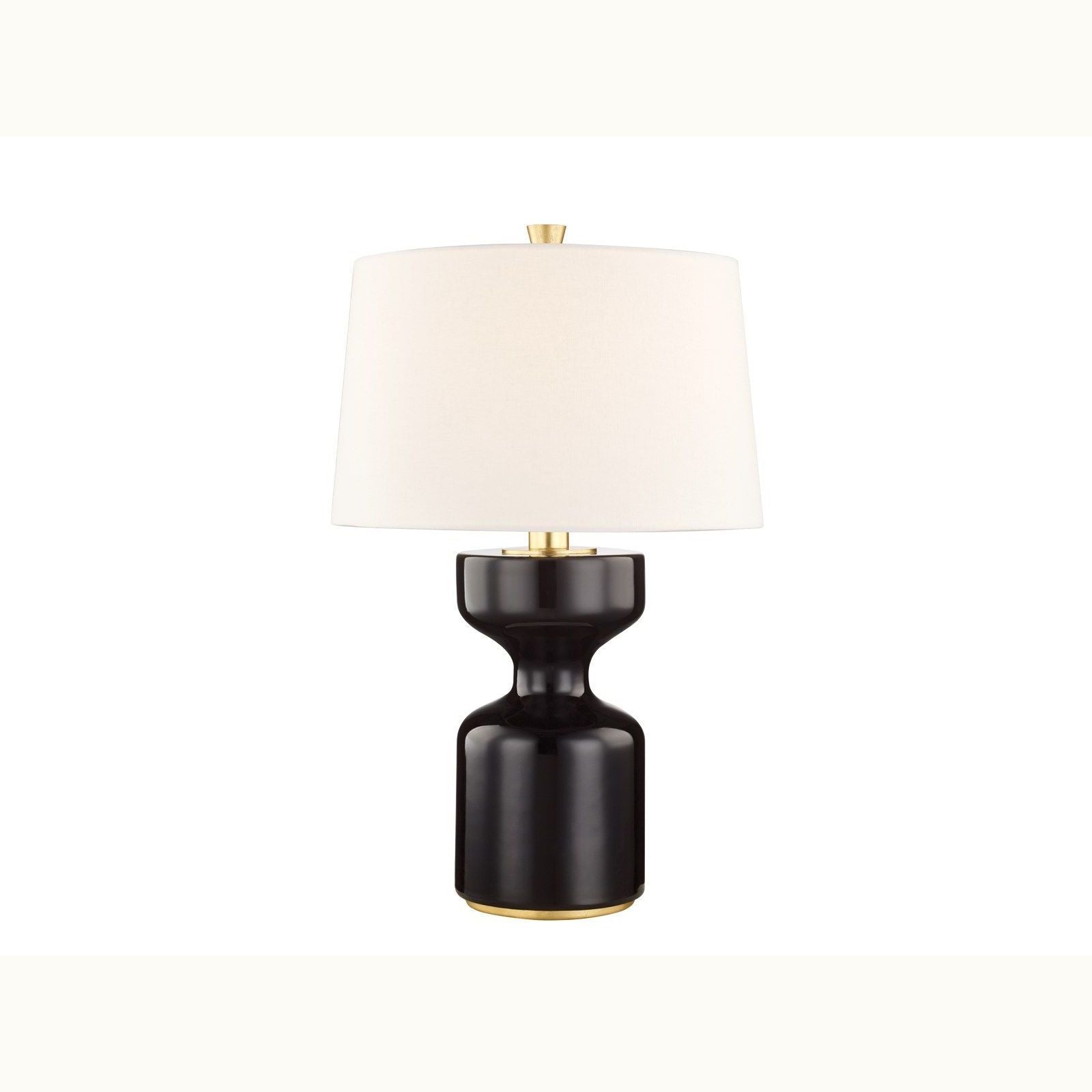 Ebony Hourglass Table Lamp - Mix Home Mercantile