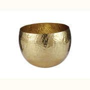 Small Hammered Brass Bowl in Gold - Mix Home Mercantile