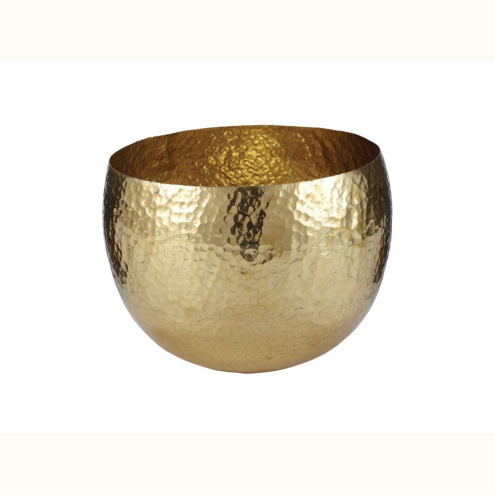 Small Hammered Brass Bowl in Gold - Mix Home Mercantile