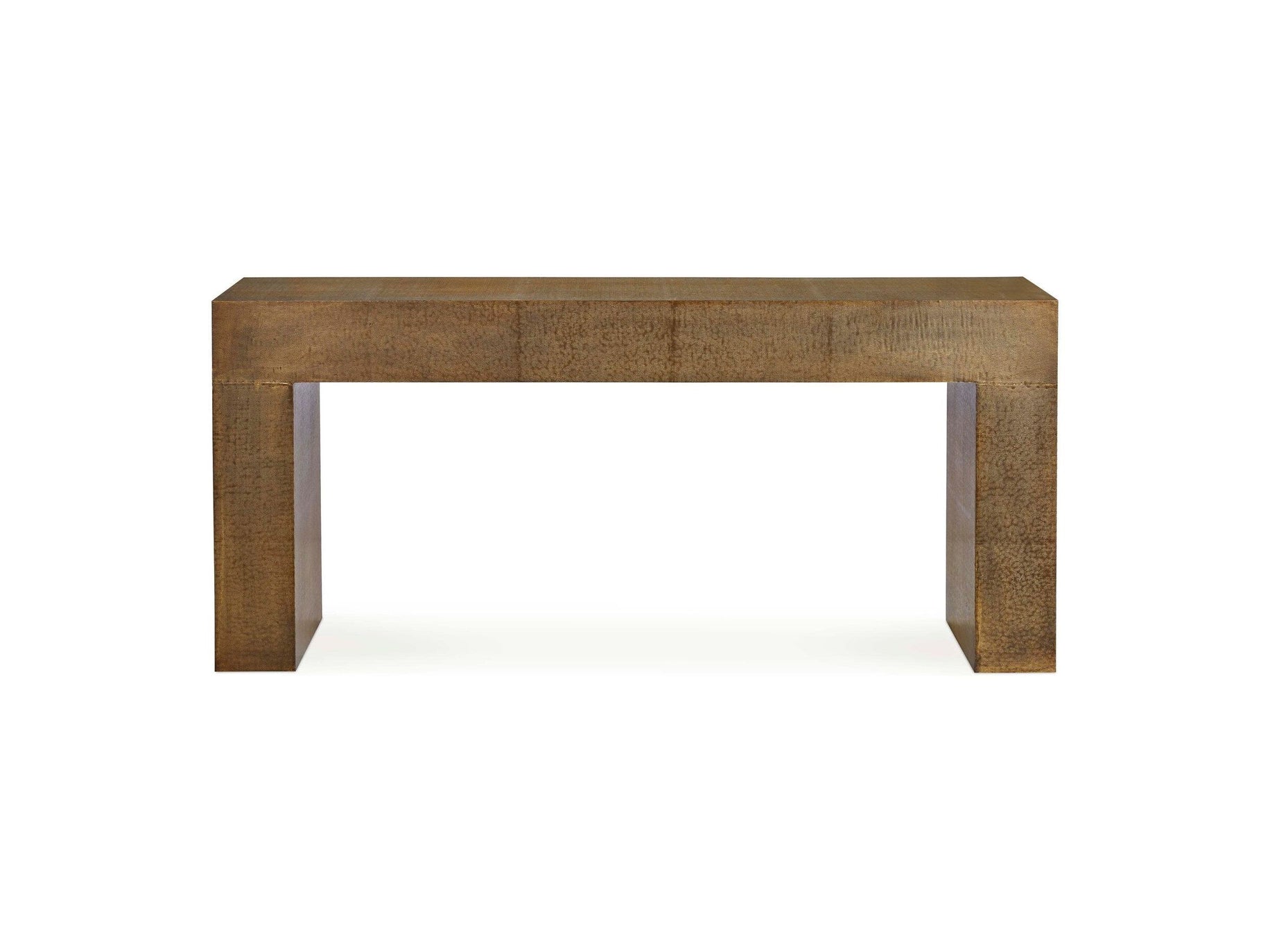 72" Hammered Copper Console Table