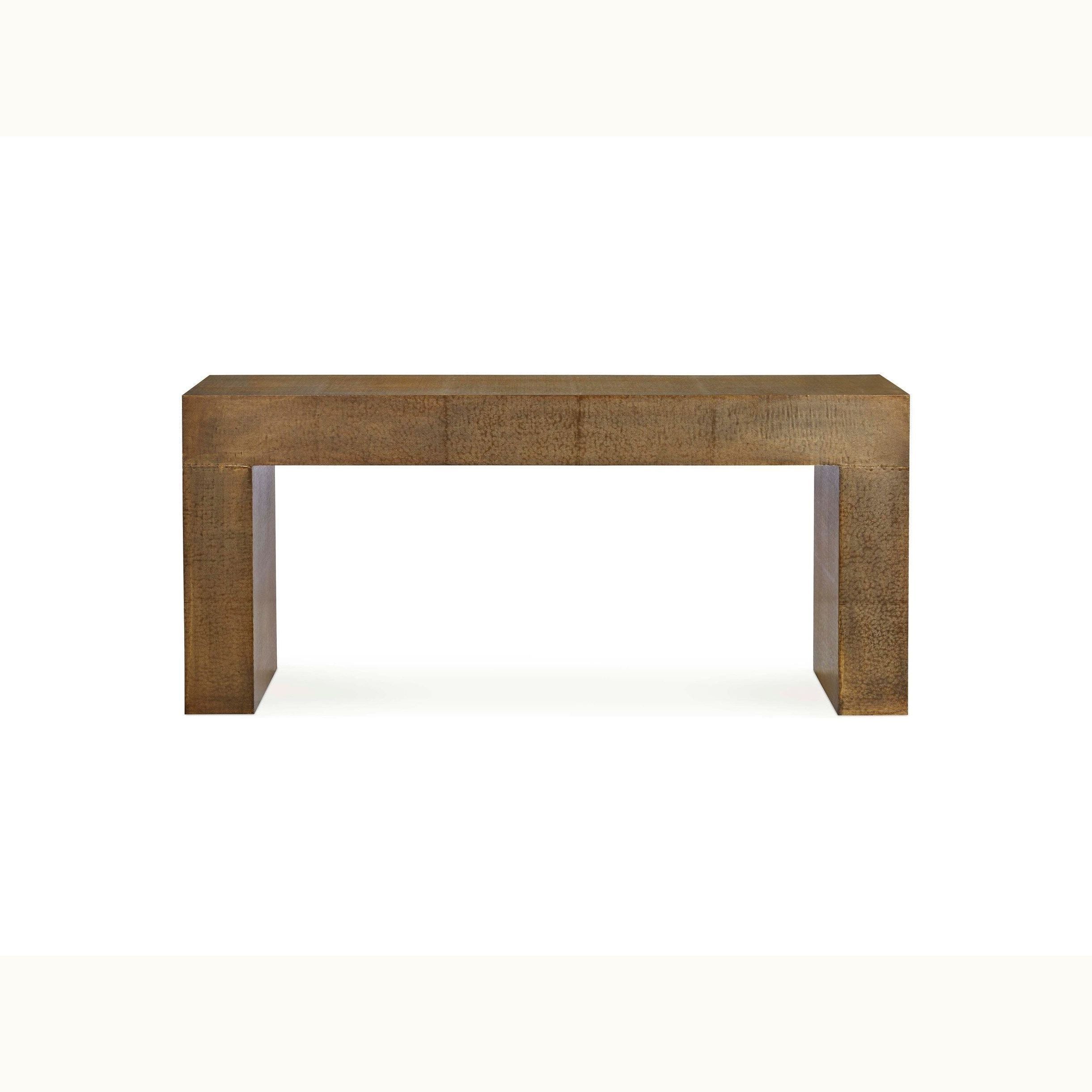 72" Hammered Copper Console Table