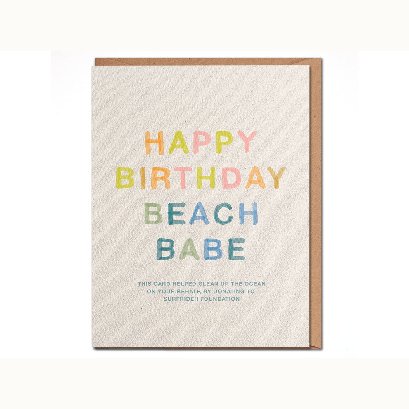 CHARITABLE Beach babe birthday card - Mix Home Mercantile