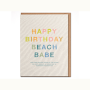 CHARITABLE Beach babe birthday card - Mix Home Mercantile
