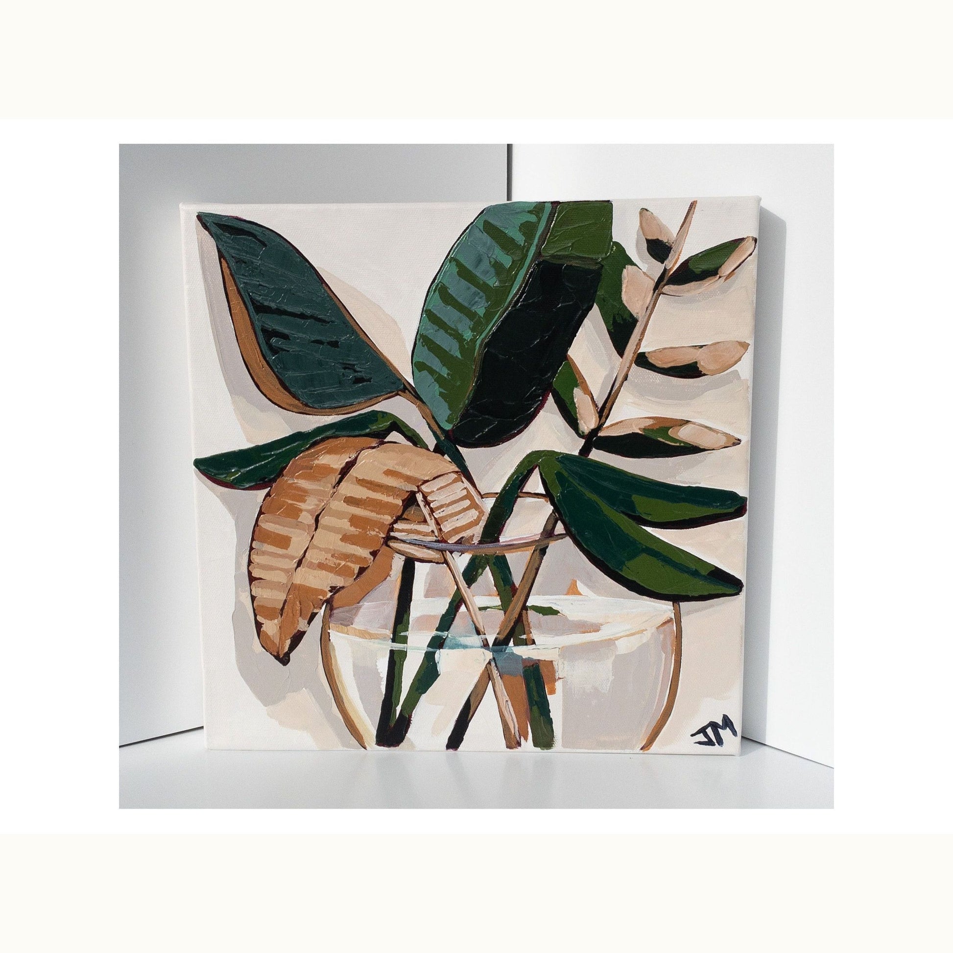 12" x 12" Julie Mason Floral on Canvas IV - Mix Home Mercantile