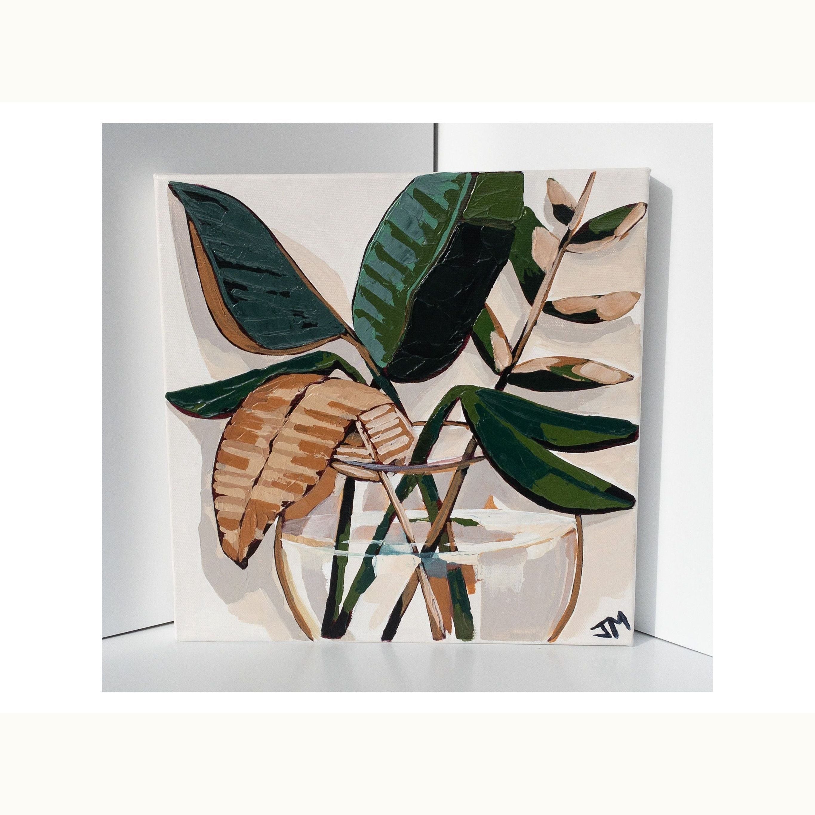 12" x 12" Julie Mason Floral on Canvas IV - Mix Home Mercantile