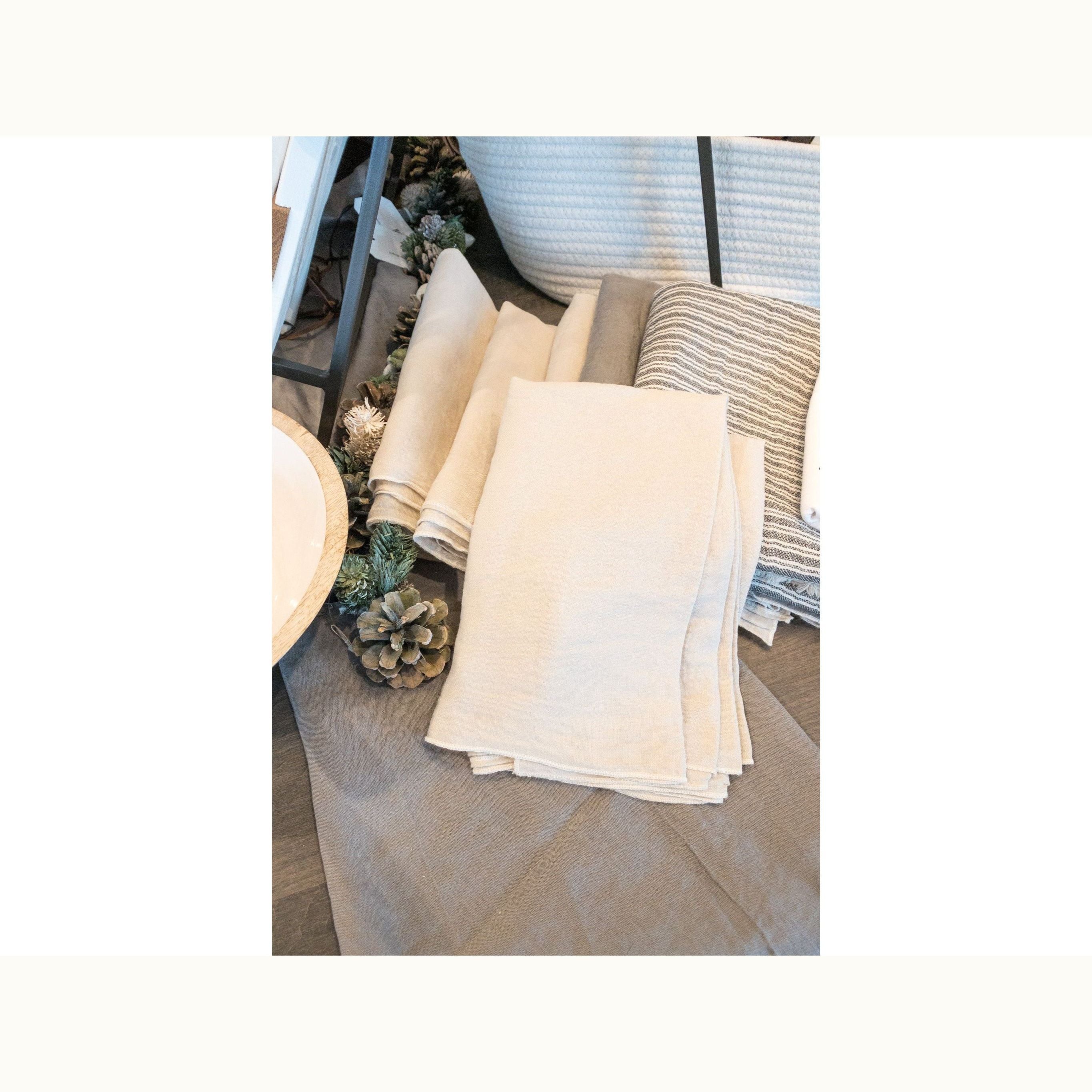 60'' X 19" Beige Table Runner - Mix Home Mercantile