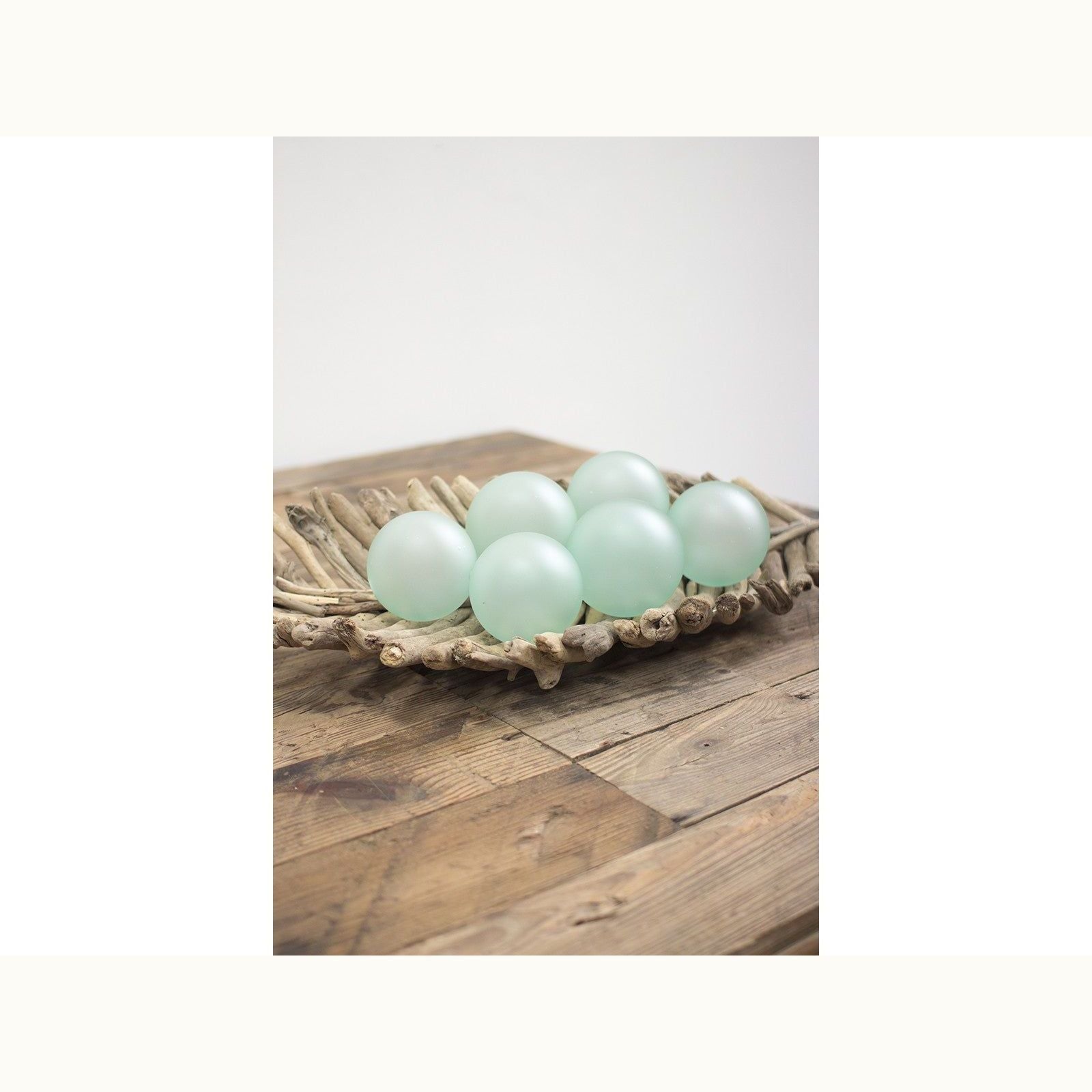 Clear Frosted Glass Balls - Mix Home Mercantile