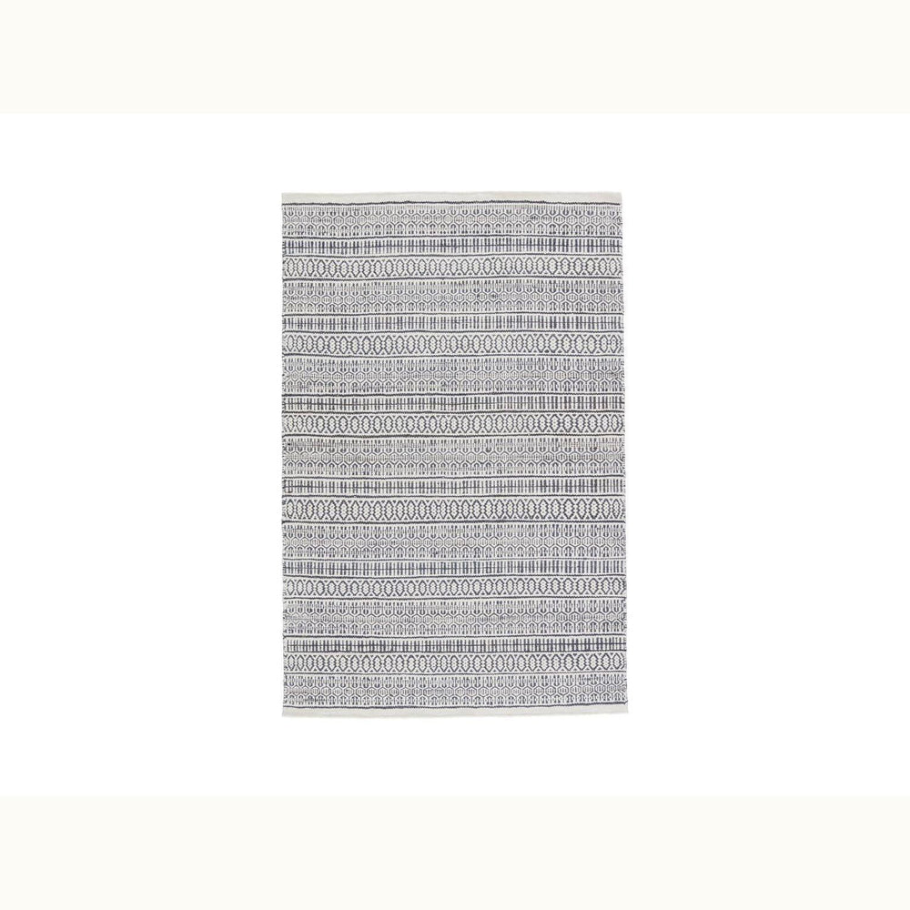 9' x 12' Slate Blue and Ivory Area Rug - Mix Home Mercantile