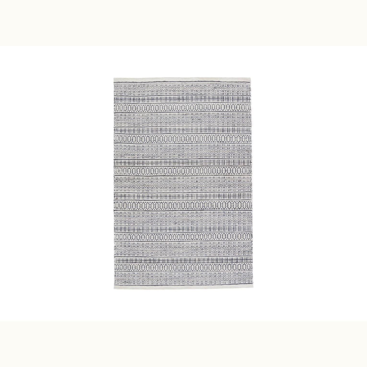 9' x 12' Slate Blue and Ivory Area Rug - Mix Home Mercantile