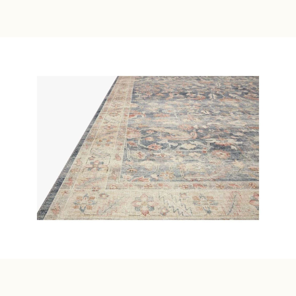 7' 6" x 9' 6" Blue and Multi Area Rug - Mix Home Mercantile