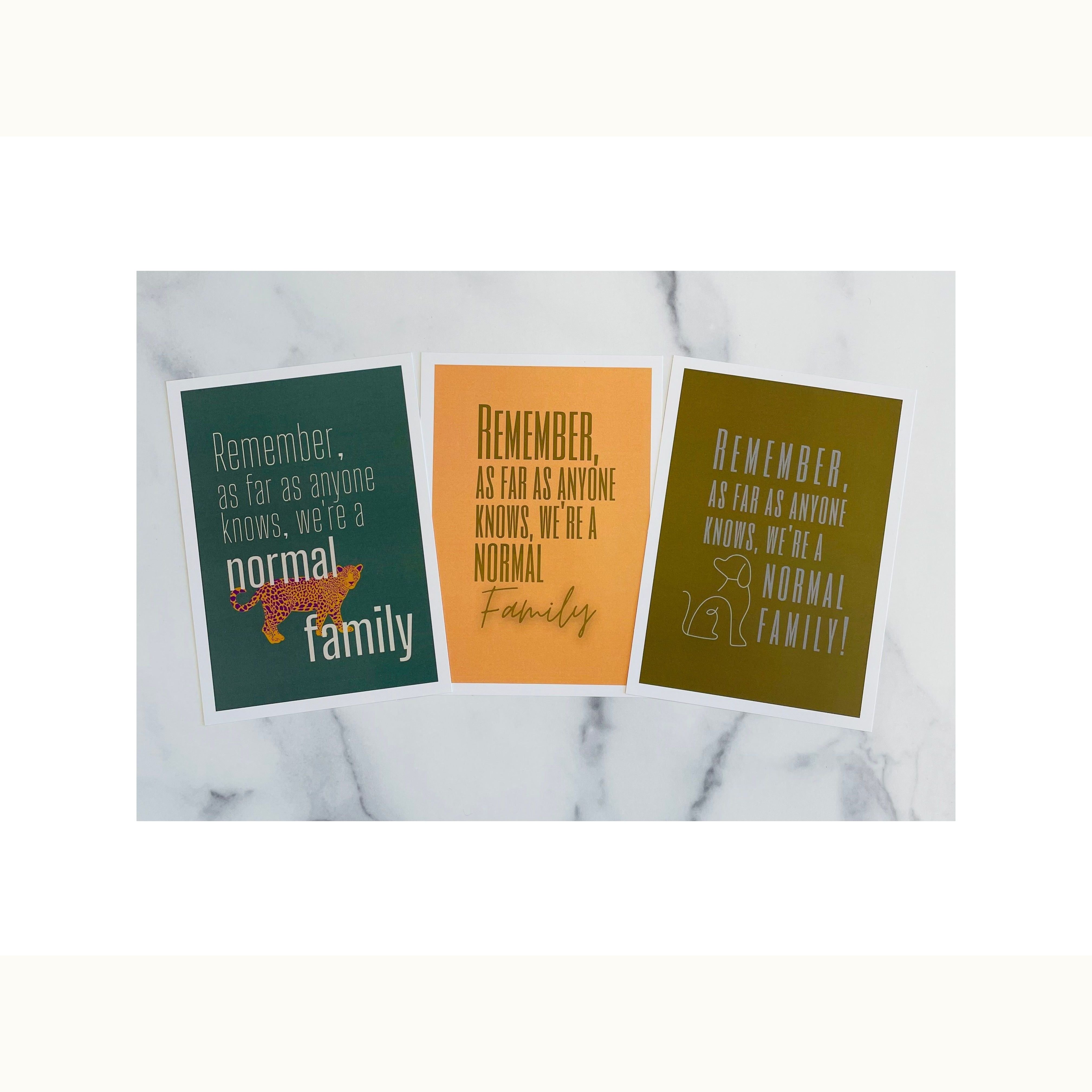 5x7" Funny Life Postcard Prints - Mix Home Mercantile