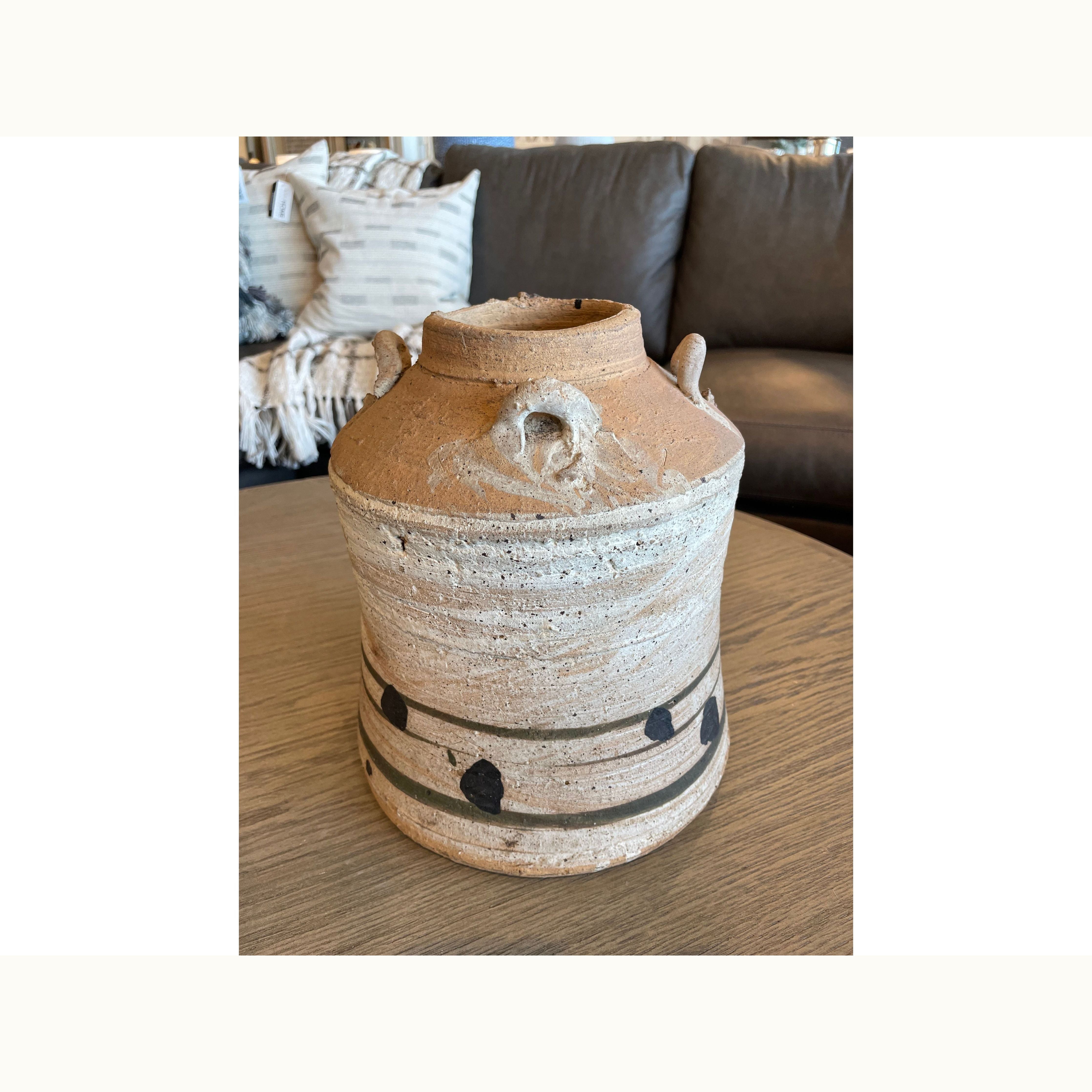 10" Hand Painted Vintage Pot