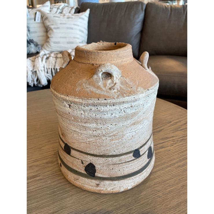 10" Hand Painted Vintage Pot